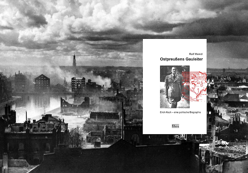 Hintergrundabbildung: Fritz Krauskopf, Stadtansicht Königsberg 1944 Blick vom Oberrollberg © Ostpreußisches Landesmuseum; Buchcover © Verlag Duncker & Humblot