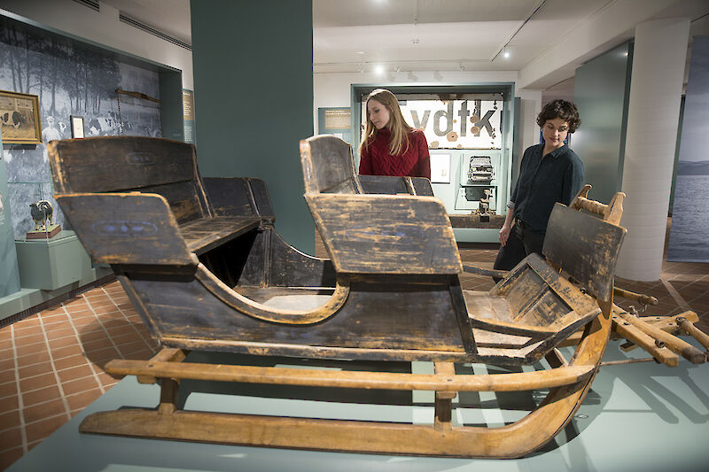 Schlitten in der Dauerausstellung © Ostpreußisches Landesmuseum